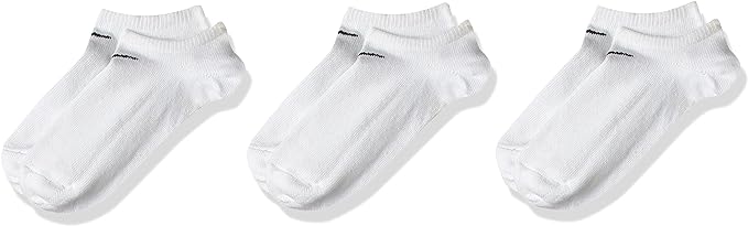 nike calze short 3 paia bianco unisex