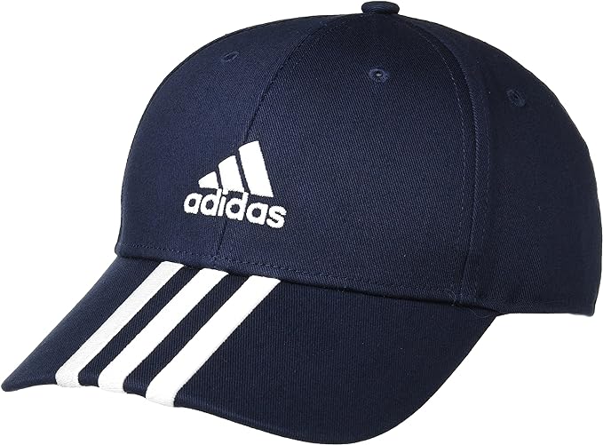 adidas cappellino 3stripes cotton twill baseball blu unisex