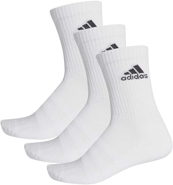 adidas calze bianco cushioned 3 paia unisex