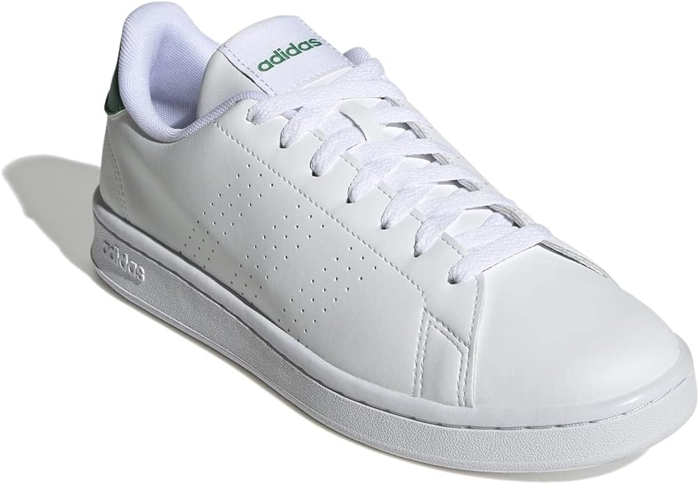 adidas advantage sneakers bianca e verde unisex