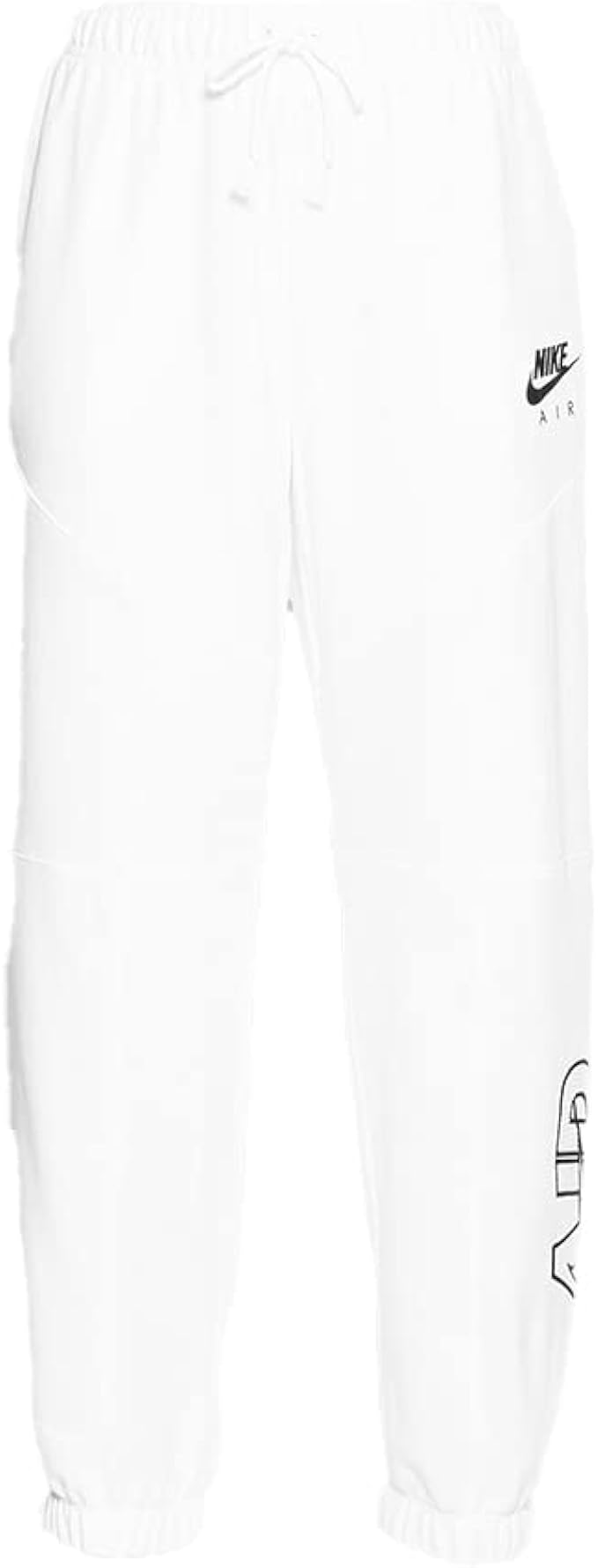 nike pantalone in fleece bianco donna