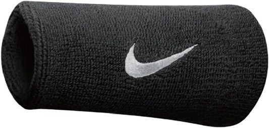 Nike Polsiera Swoosh Doublewide Wristbands Nero