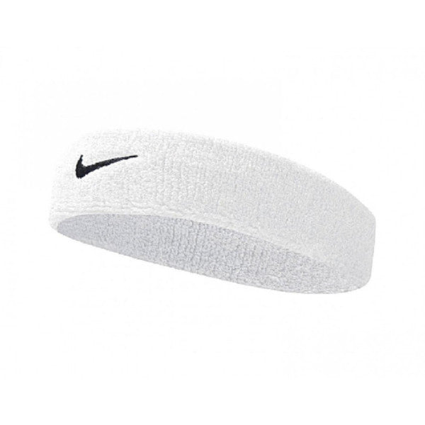 nike fascia swoosh headband whiteblack