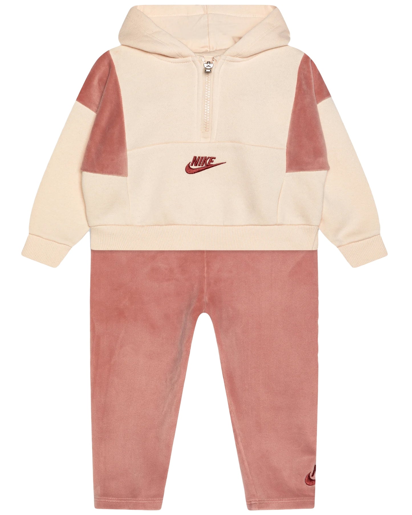 nike home swoosh home half-zip hoodie and leggings set kids