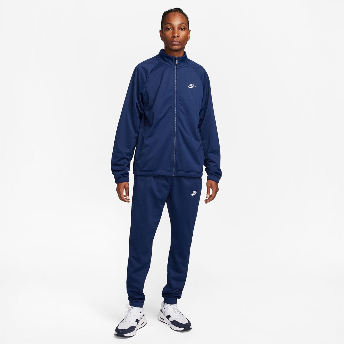 nike club men's poly-knit tracksuit. completo tuta blu