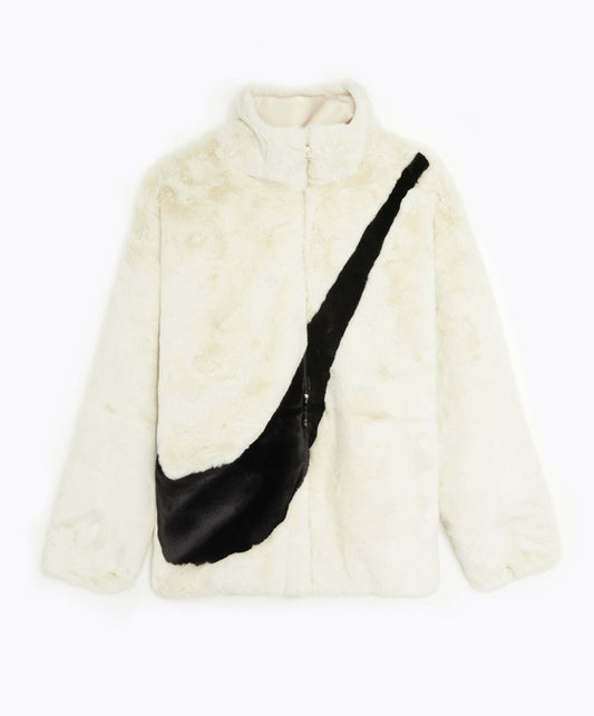 Nike Sportswear Faux Fur giacca bianca