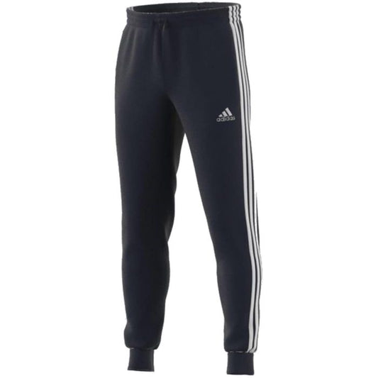 ADIDAS PANTALONI ESSENTIALS FLEECE FITTED 3-STRIPES blu uomo