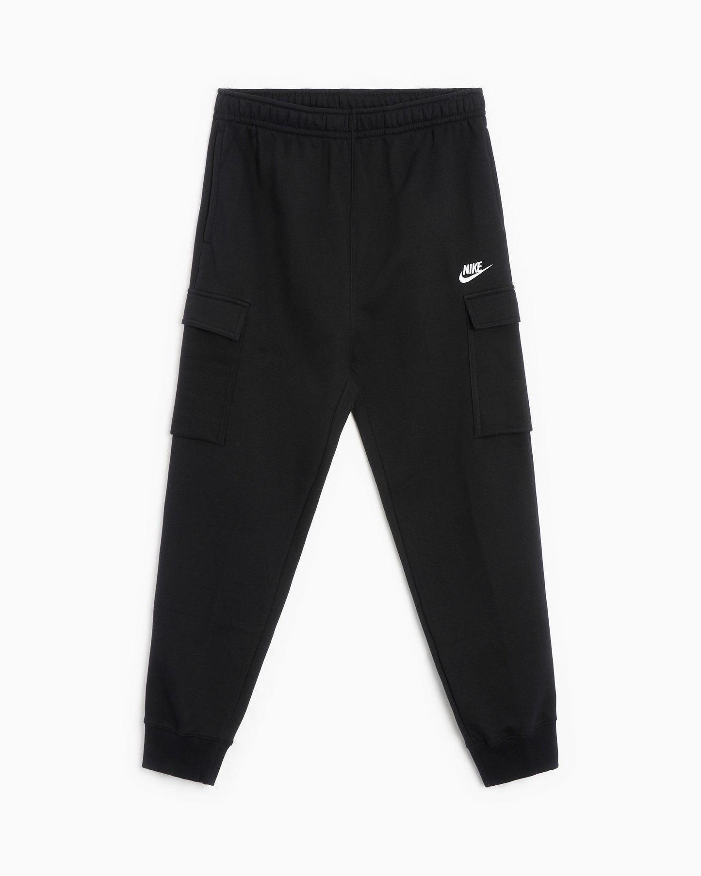 nike sportswear club fleece pantalone cargo nero uomo