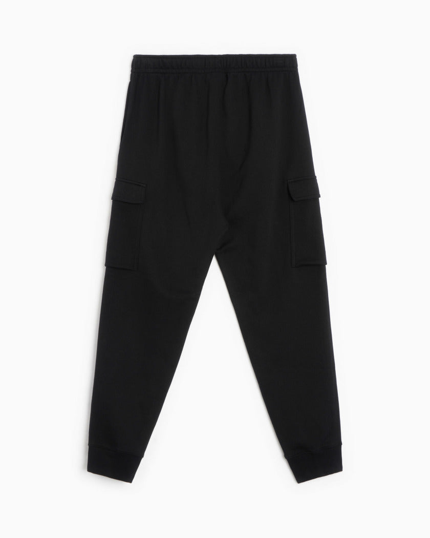 nike sportswear club fleece pantalone cargo nero uomo