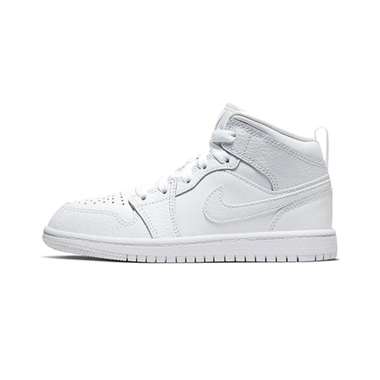 Air Jordan 1 Mid Triple White kids