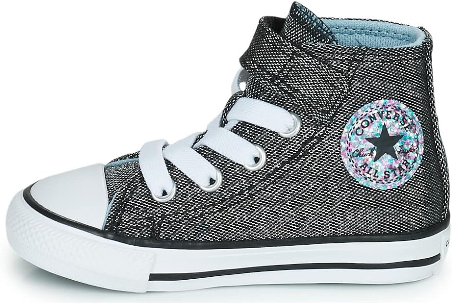 converse chuck taylor all star 1v glitter black kids