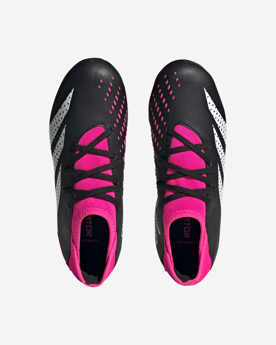 adidas predator accuracy3 fg scarpe da calcio nero fuxia kids