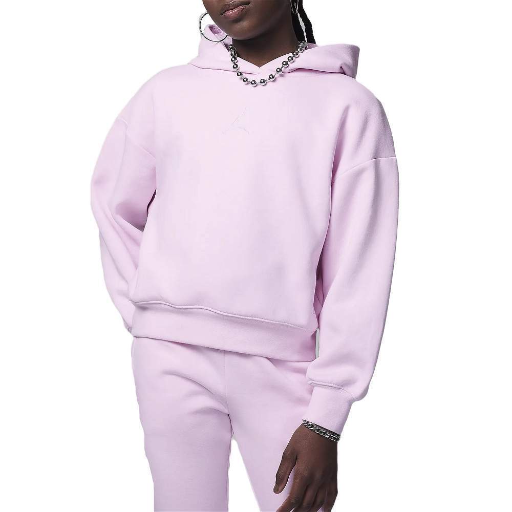 jordan hoodie logo pink kids