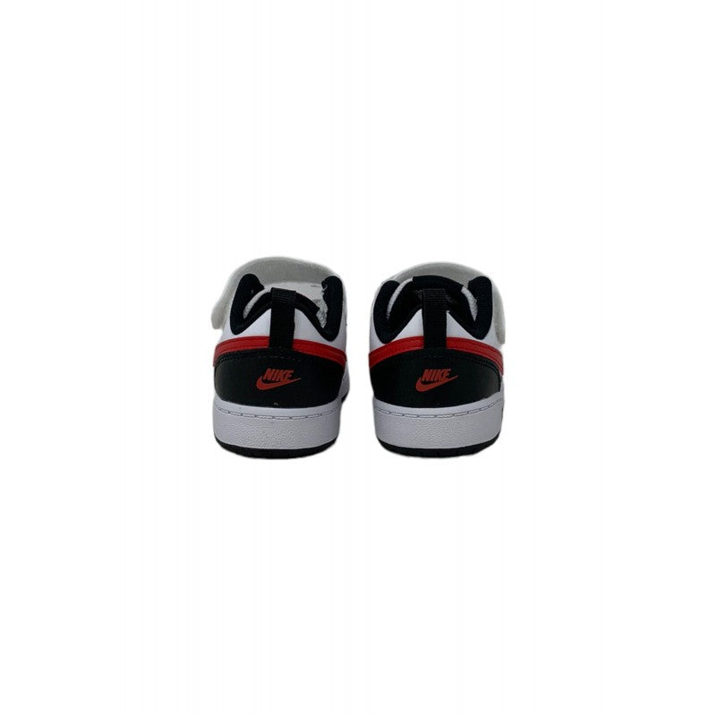 nike court borough low  scarpe bianche rosse kids