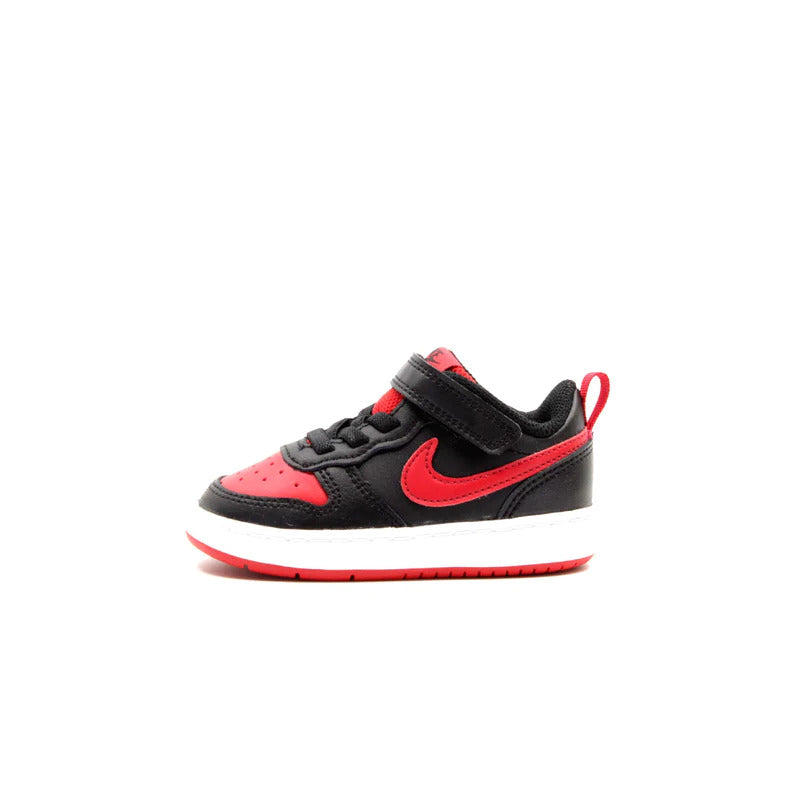 nike court borough low  tdv scarpe nere rosse kids