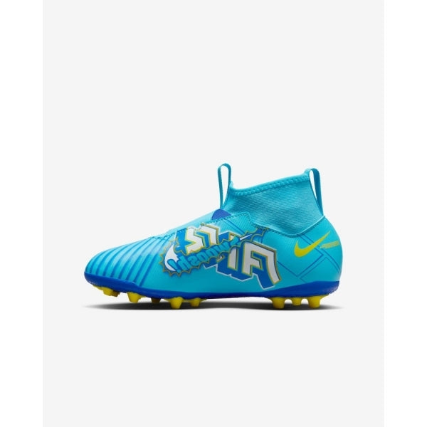 nike mercurial 15km mbappe ag  blu kids