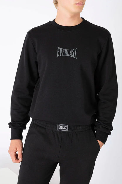 EVERLAST FELPA GIROCOLLO  NERO UOMO