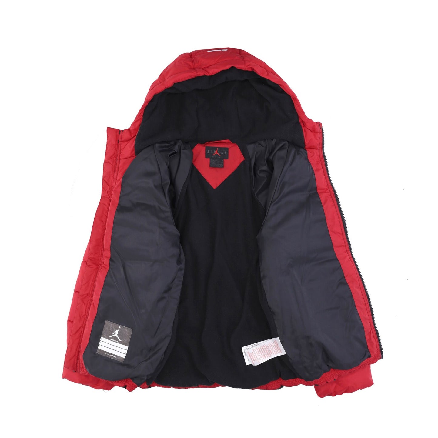 jordan piumino faux down jacket red kids