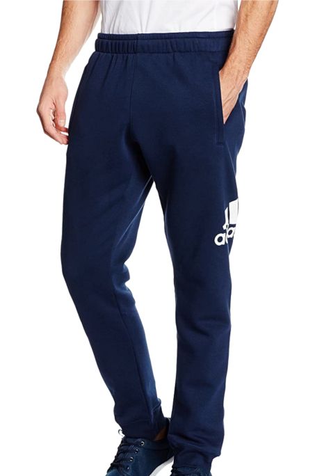 adidas pantalone logo blu uomo