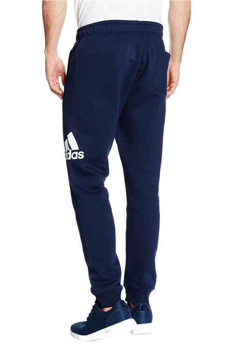 adidas pantalone logo blu uomo