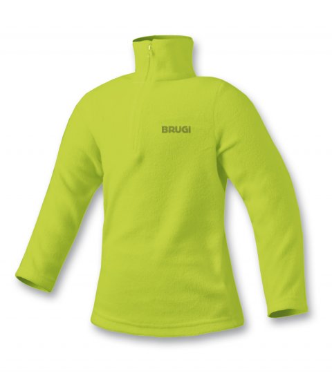 brugi micropile bambino mezza zip giallo fluo