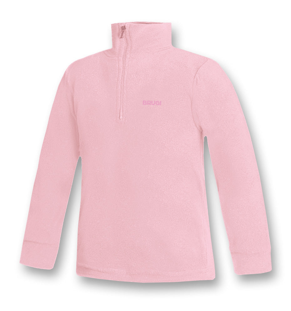 brugi micropile bambina mezza zip rosa