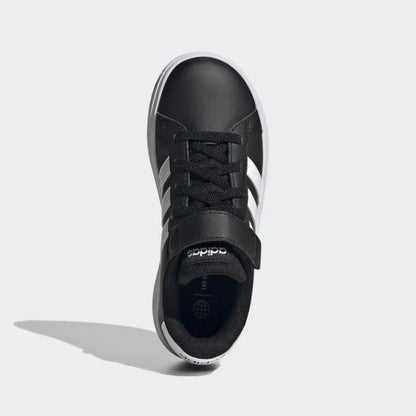 Adidas SCARPE GRAND COURT ELASTIC LACE AND TOP STRAP black kids