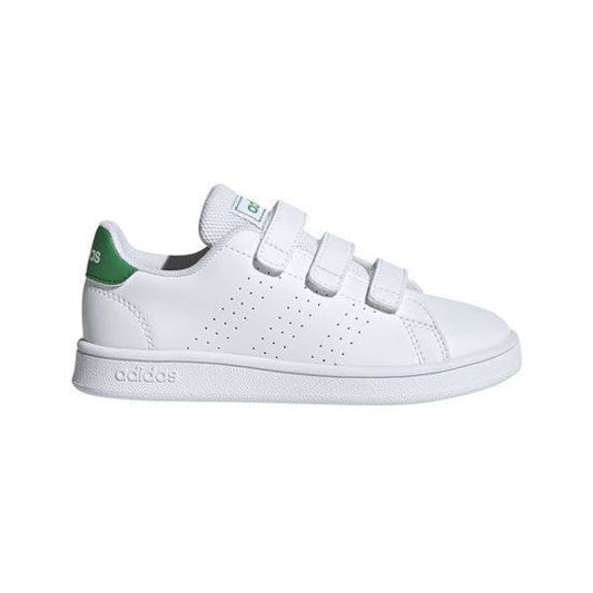 Adidas Advantage C Scarpe white green kids