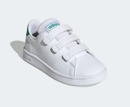 Adidas Advantage C Scarpe white green kids