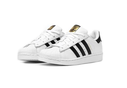 adidas superstar shoes white black kids