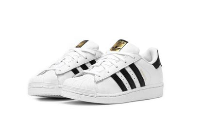 Adidas Superstar Shoes white black kids