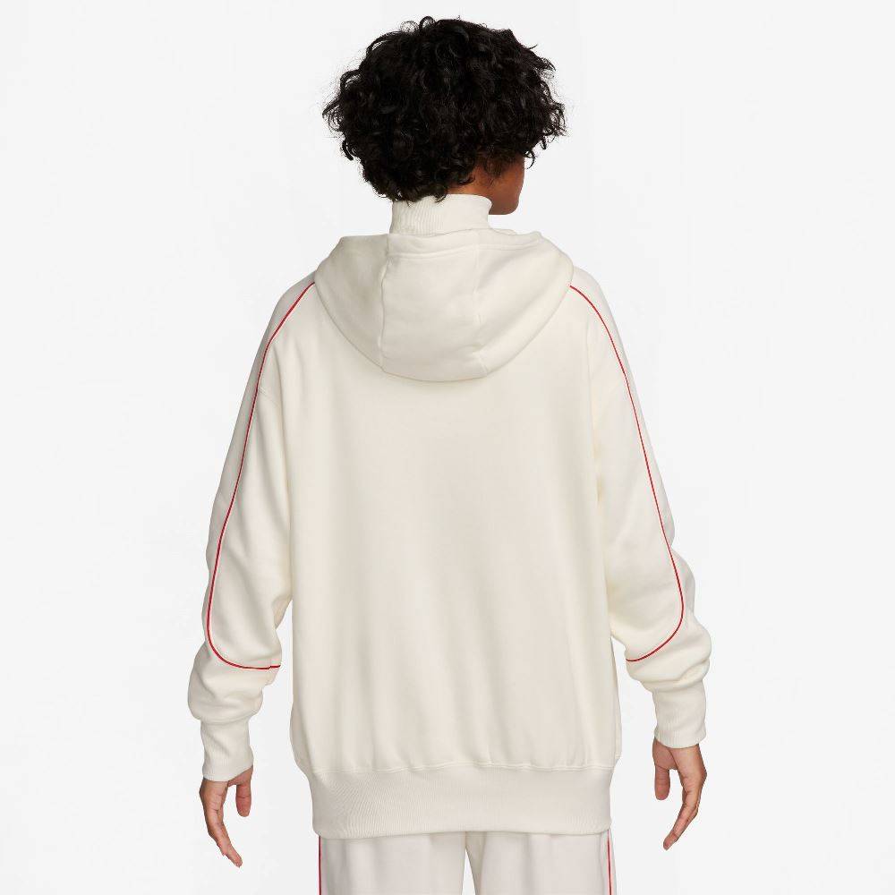 nike sportswear women's oversized fleece felpa bianca donna