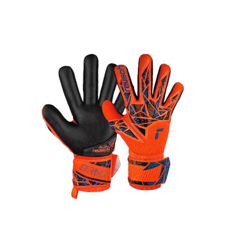 reusch guanti attrakt solid orange/blue