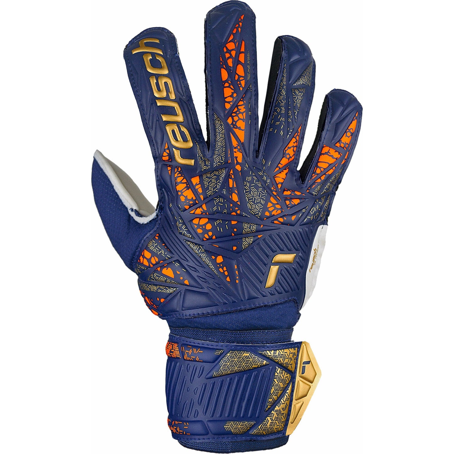 reusch guanti attrakt solid blue/gold