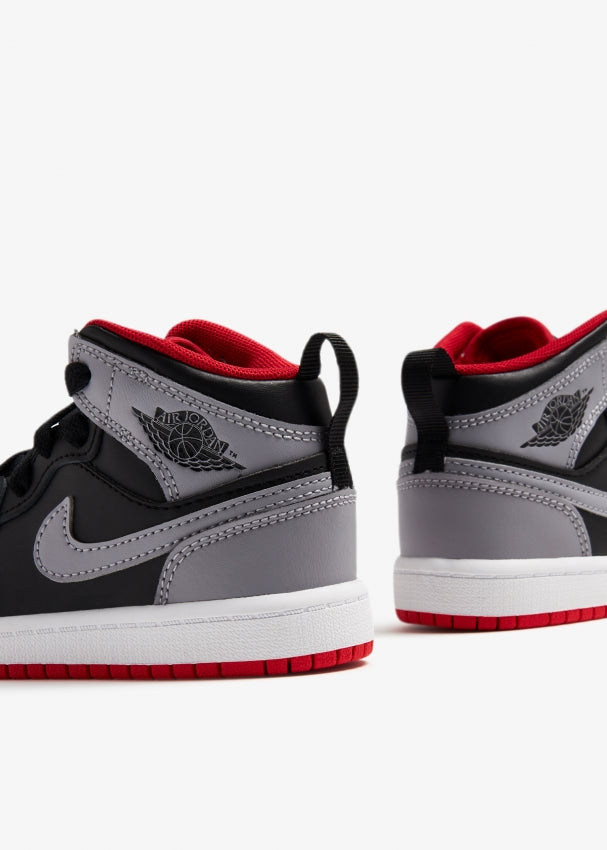 air jordan 1 mid alt td 'cement grey' (ps)