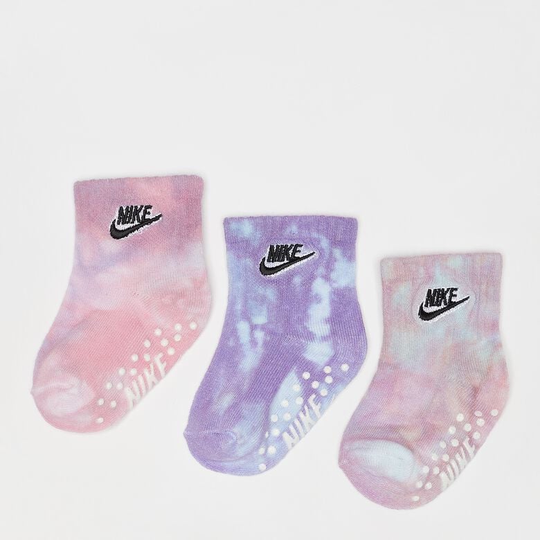 nike baby tie-dye gripper socks (3 pairs)