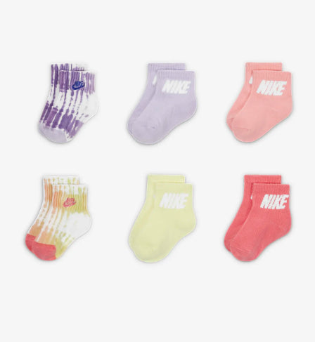 nike baby ankle socks (6-pack)