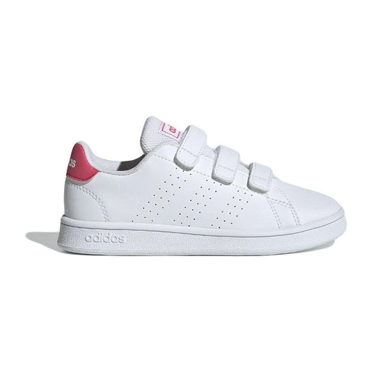 Adidas Advantage C Scarpe white pink kids