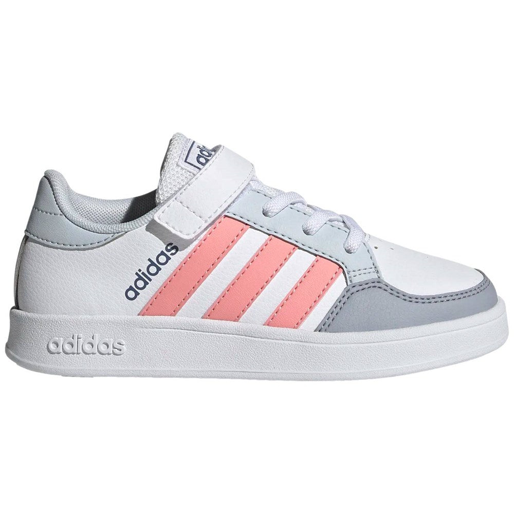 adidas breaknet c scarpe white pink kids