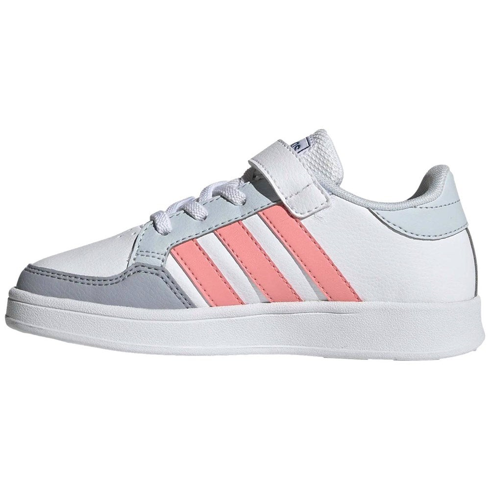 adidas breaknet c scarpe white pink kids