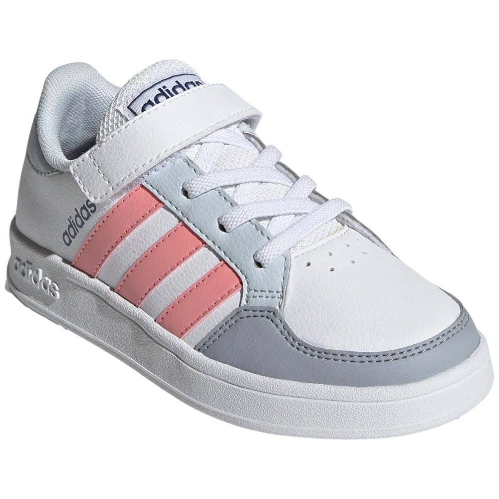 adidas breaknet c scarpe white pink kids