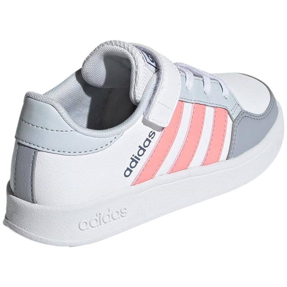 adidas breaknet c scarpe white pink kids