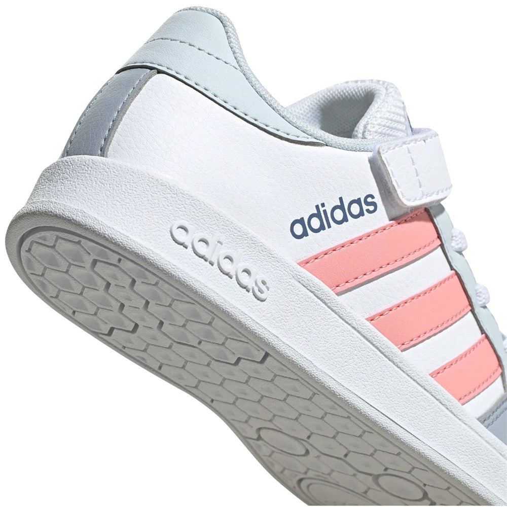 adidas breaknet c scarpe white pink kids