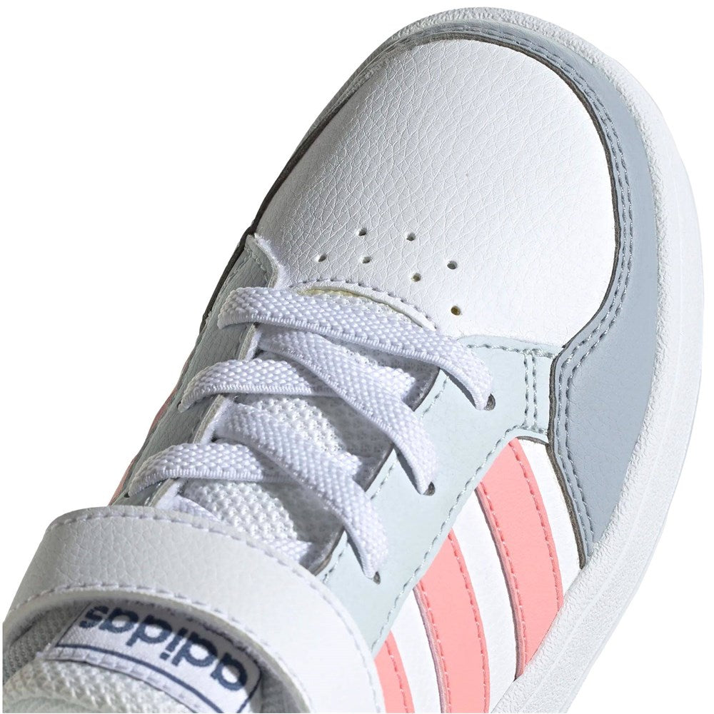 adidas breaknet c scarpe white pink kids