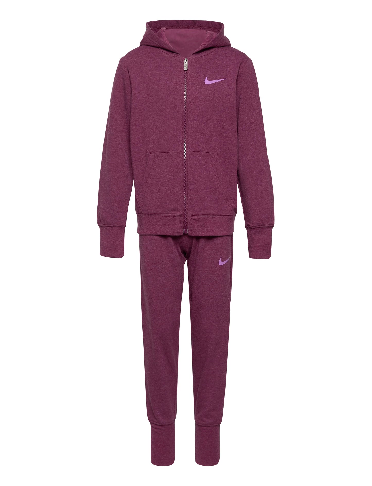 nike full-zip hoodie and joggers set bordeaux kids