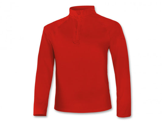 BRUGI MAGLIA IN PILE ZIP INTERA ROSSO