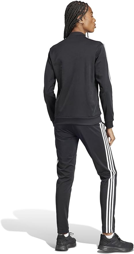 adidas 3-stripes essential tracksuit black