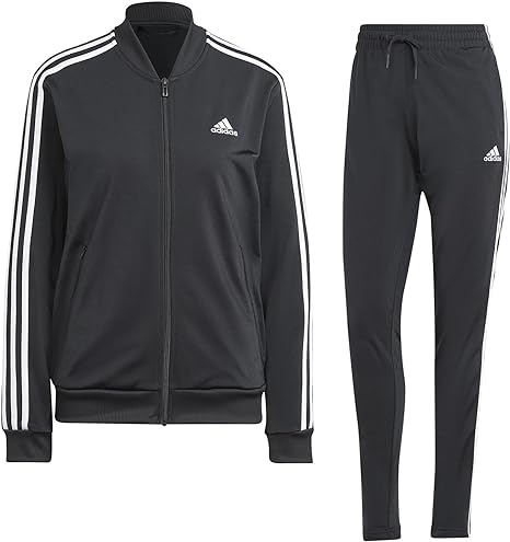 adidas 3-stripes essential tracksuit black