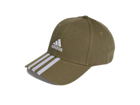 adidas cappellino da baseball 3-stripes cotton twill unisex