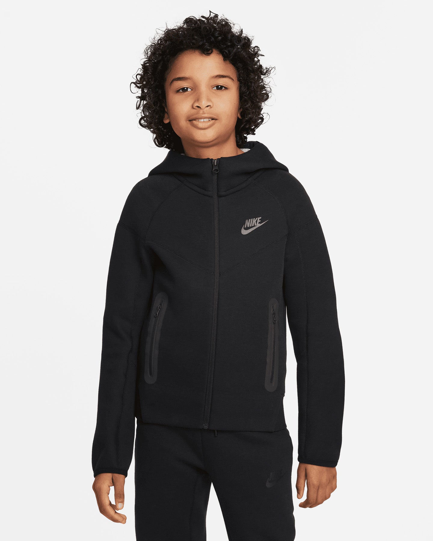 nike sportswear tech fleece jr completo black